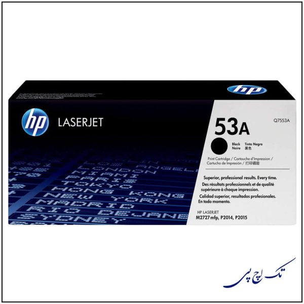 کارتریج لیزری مشکی 53A طرح اورجینال hp