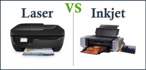 inkjet printer or laser printer