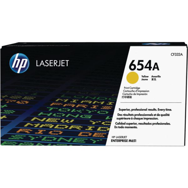 کیت کامل کارتریج لیزری رنگی 654A اورجینال hp