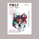 200g glossy wolf paper