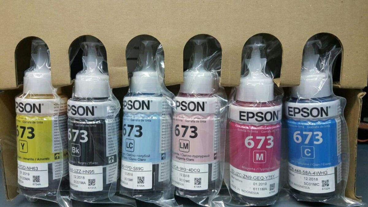 epson ink code 673 original 6 colors