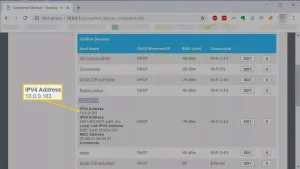 find the IP address of the printer