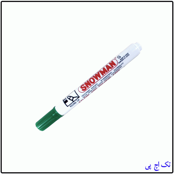 green snowman round tip marker