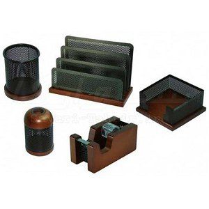 img src=”6-piece desktop office set, wood and metal model” alt=”ست اداری رومیزی 6 تکه مدل چوب و فلز”