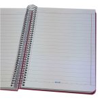 simple 200-sheet wire notebook