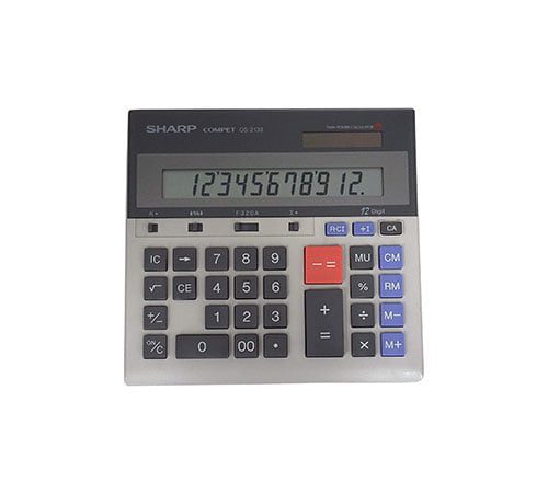 img src=”Sharp calculator model CS-2130 original” alt=”ماشین حساب شارپ مدل CS-2130 اورجینال”