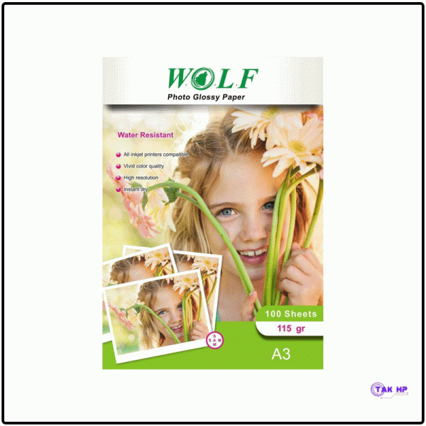 Photoglass paper 115g Wolf A3