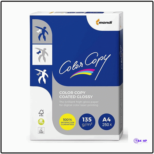 Glossy laser paper 135 g A4 color copy