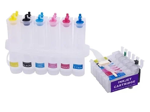 Empty six-color ink tank for Epson T50 printer