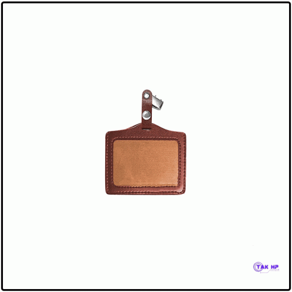 Leather neck hanging card cover