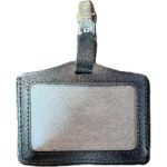 Leather neck hanging card cover