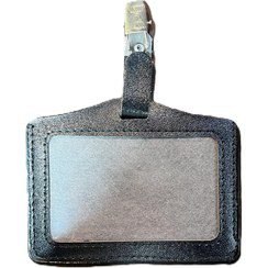 Leather neck hanging card cover