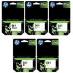 Complete series of original hp 564 inkjet cartridges