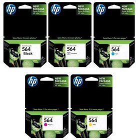 Complete series of original hp 564 inkjet cartridges