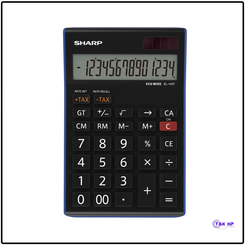 ماشین حساب شارپ مدل EL-145T BL Sharp calculator model EL-145T BL