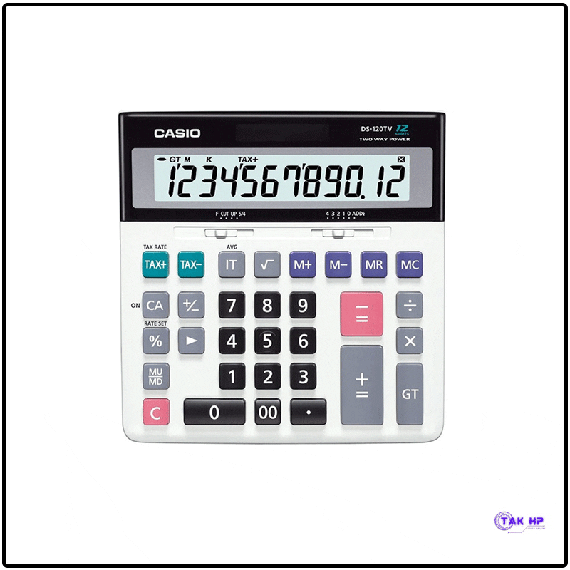 ماشین حساب کاسیو مدل DS-120TV Casio calculator model DS-120TV