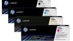Complete kit of original HP 131A color laser cartridge