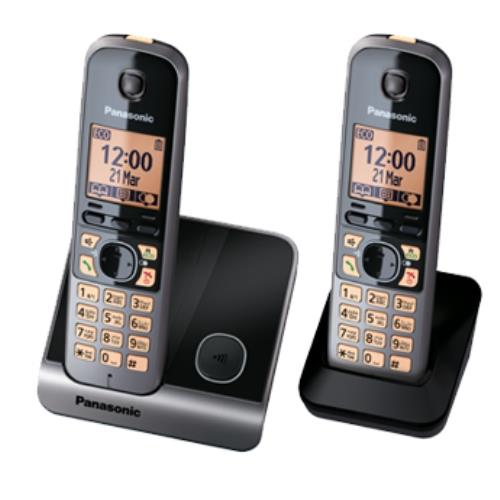 تلفن بی سیم پاناسونیک مدل KX-TG6712 دو گوشی با طراحی زیبا و صدای شفاف – فروشگاه تک اچ پی ( TAKHP )