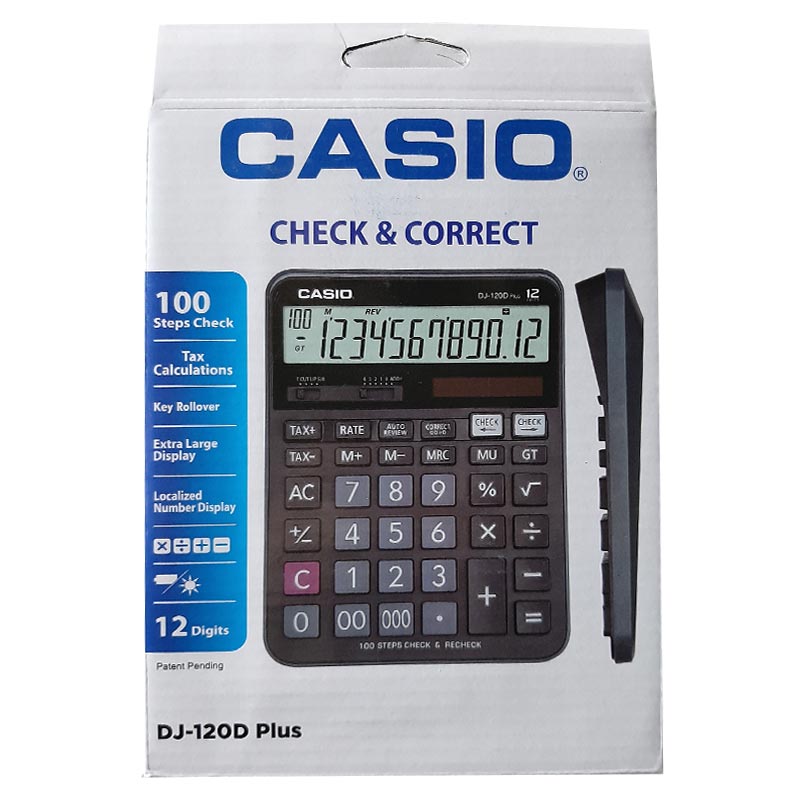 ماشین حساب کاسیو مدل DJ-120D Plus از فروشگاه takhp