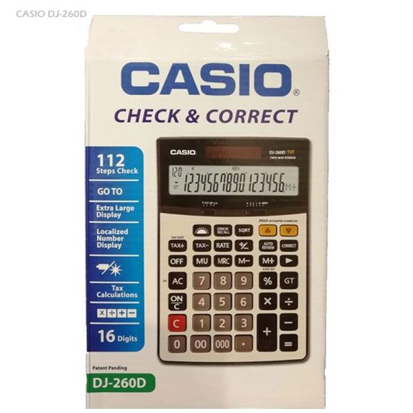 Casio calculator model DJ-260D