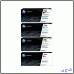 کیت کامل کارتریج لیزری رنگی 212A اورجینال hp