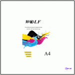 کاغذ عروسکی 120 گرم ولف A4