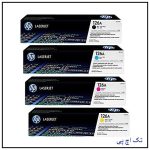 کیت کامل کارتریج لیزری رنگی 126A طرح اورجینال hp