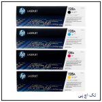 کیت کامل کارتریج لیزری رنگی 128A اورجینال hp
