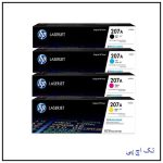 کیت کامل کارتریج لیزری رنگی 207A اورجینال hp