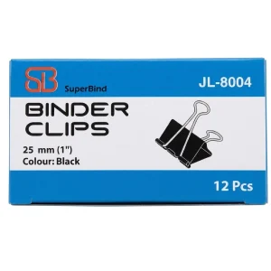 گیره دوبل سوپربایند سایز 25 بسته 12 عددی