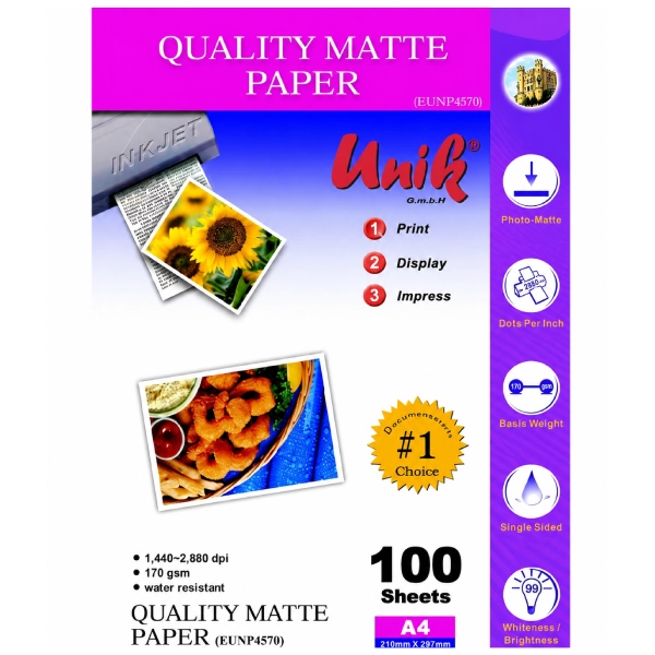 کوتد 170 گرم 100برگیUnik - A4