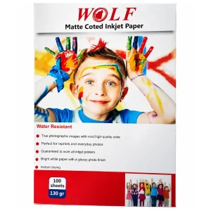 کوتد 128 گرم 100برگی A4 - Wolf