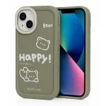 کیفیت قاب آیفون فانتزی برجسته طرح Bear Happy