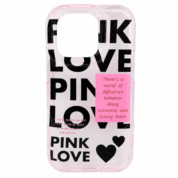 قاب آیفون 13 پرو طرح Pink Love