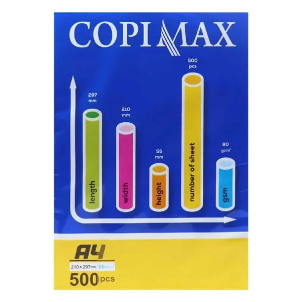 a4-copymax-shiraz-80g-500sheets کاغذ A4 کپی مکس شیراز کاغذ 80 گرم بسته 500 عددی